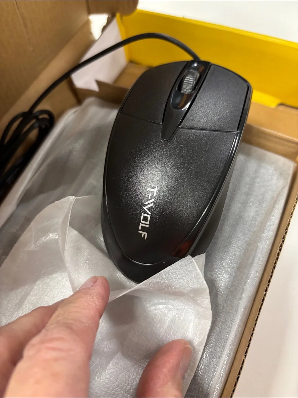 WOLF TF500 Black Wired Keyboard & Mouse Set